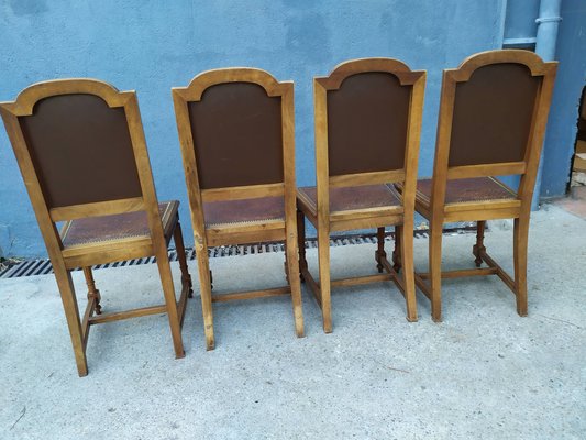 Antique Louis XVI Style Dining Chairs, Set of 4-EAD-736036