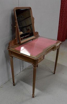 Antique Louis XVI Walnut Dressing Table, 1900s-RVK-645764