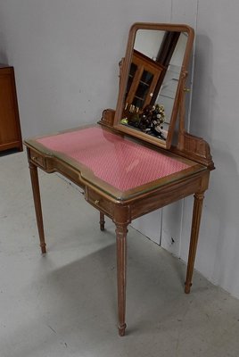 Antique Louis XVI Walnut Dressing Table, 1900s-RVK-645764