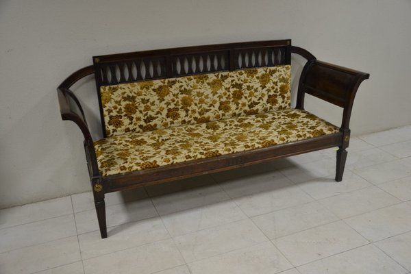 Antique Louis XVI Walnut Sofa-OEC-585490