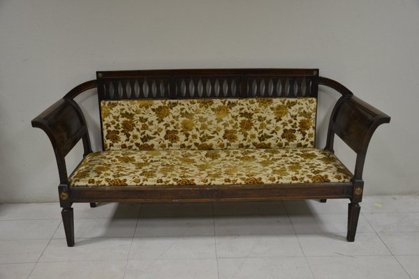 Antique Louis XVI Walnut Sofa-OEC-585490