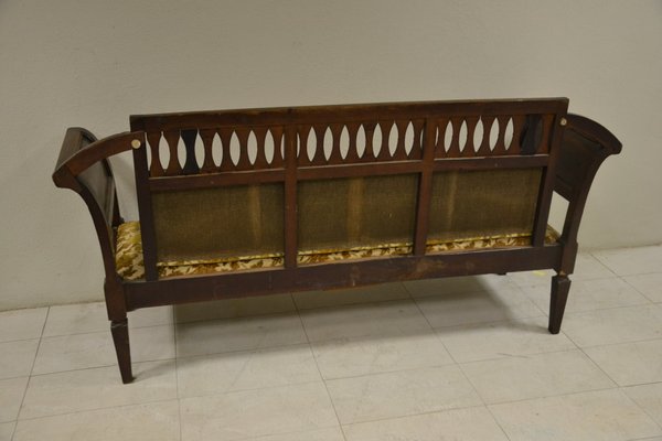 Antique Louis XVI Walnut Sofa-OEC-585490