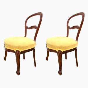 Antique Mahogany Chairs, Set of 2-GEL-580486