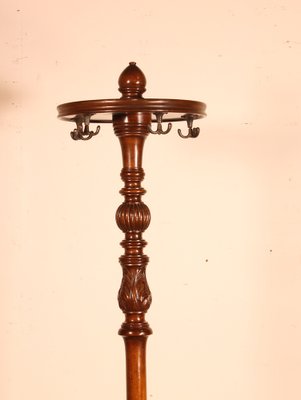 Antique Mahogany Coat Rack-HPU-1178342