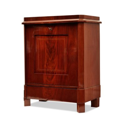 Antique Mahogany Half Trumeau Cabinet-GCQ-1384798