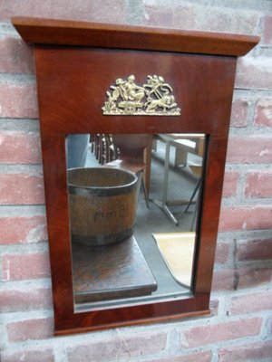 Antique Mahogany Mirror-PNJ-626335