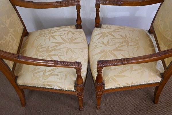 Antique Mahogany & Upholstery Armchairs, Set of 2-RVK-1440655