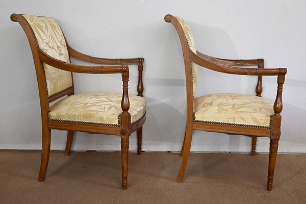 Antique Mahogany & Upholstery Armchairs, Set of 2-RVK-1440655