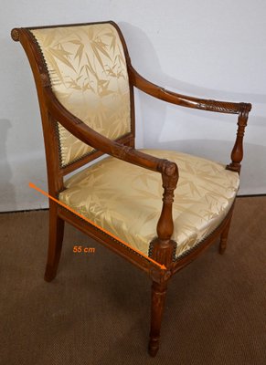 Antique Mahogany & Upholstery Armchairs, Set of 2-RVK-1440655