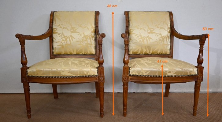 Antique Mahogany & Upholstery Armchairs, Set of 2-RVK-1440655