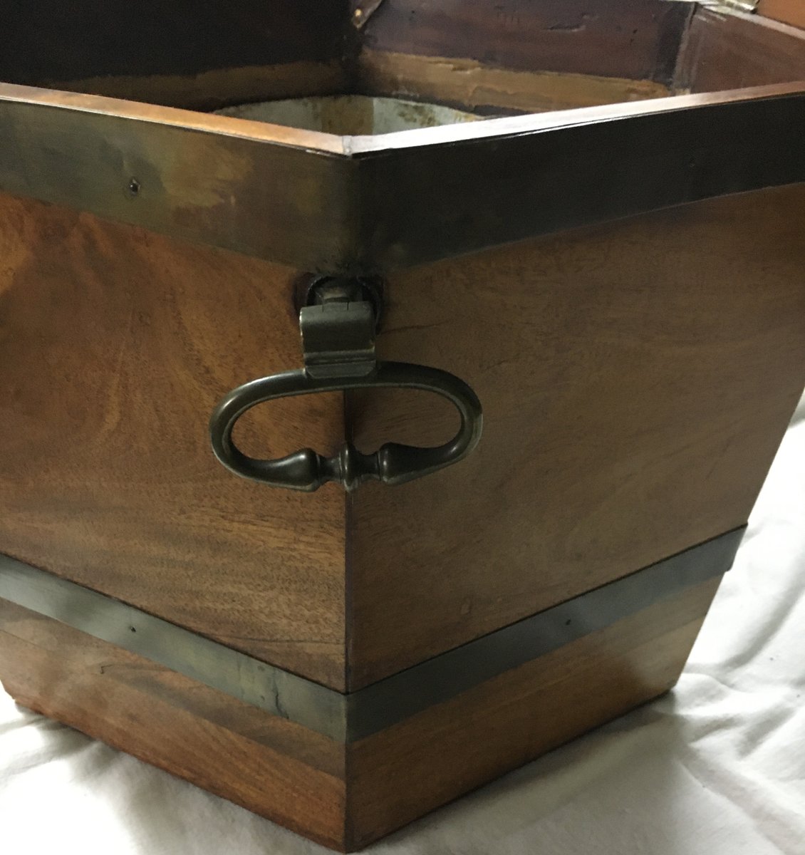 Antique Mahogany Wine Cooler on Stand, 1800s