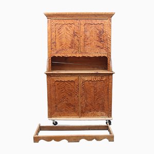 Antique Marbled Kitchen Cabinet-VAP-694309