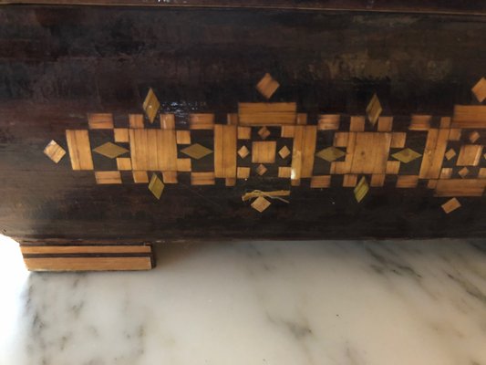 Antique Marquetry Box-QJM-571620