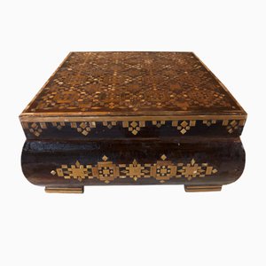 Antique Marquetry Box-QJM-571620