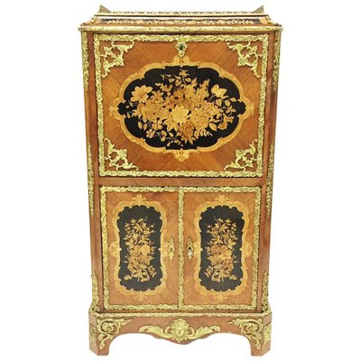 Antique Marquetry Children's Bureau Secretary-UCH-1224449