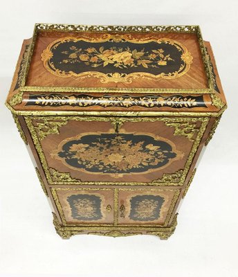 Antique Marquetry Children's Bureau Secretary-UCH-1224449