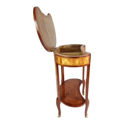 Antique Marquetry Side Table in Louis XV Style-WFJ-1284215