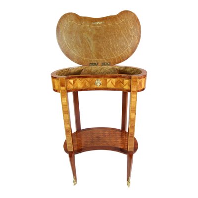 Antique Marquetry Side Table in Louis XV Style-WFJ-1284215