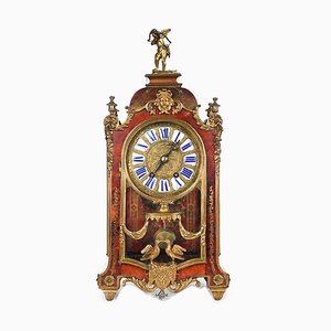 Antique Mechanical Clock in Inlaid Wood-NQ-653991