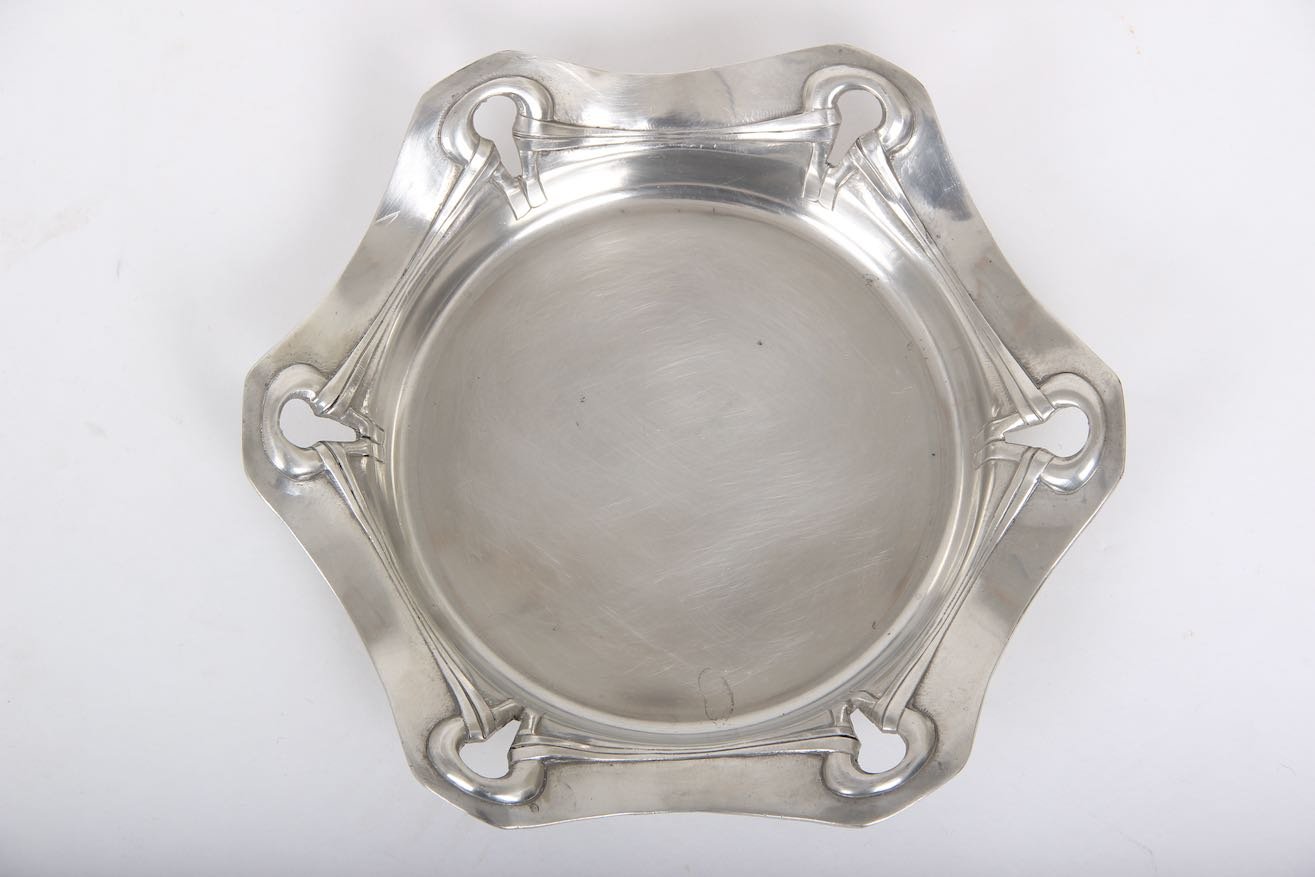 Antique Metal 103 Dish from Hertz & Ballin, 1920s