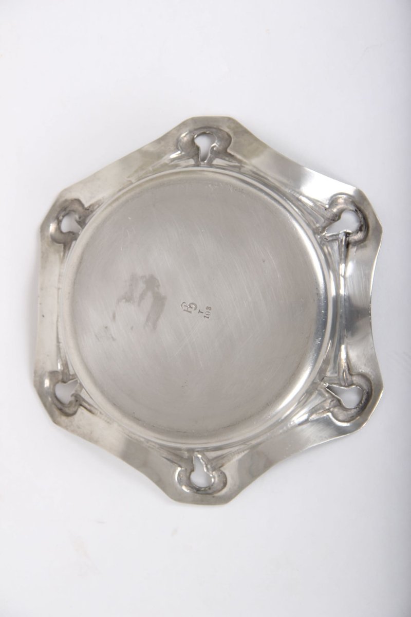 Antique Metal 103 Dish from Hertz & Ballin, 1920s