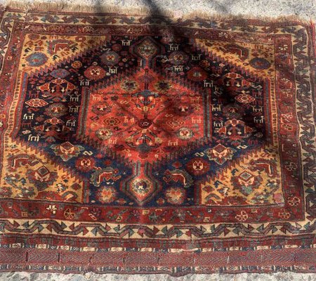 Antique Middle East Gashkai Rug, 1880s-JZV-1367147