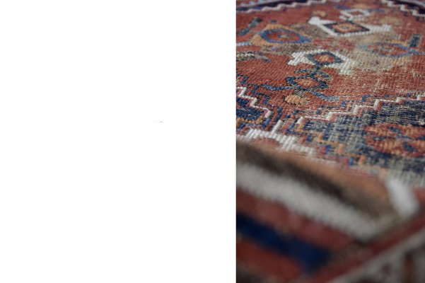 Antique Middle Eastern Hand-Woven Shiraz Rug, 1890s-ZAA-962609