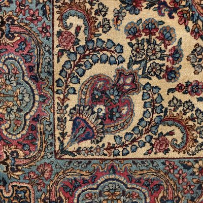 Antique Middle Eastern Kerman Laver Rug in Cotton & Wool-VMM-2023843