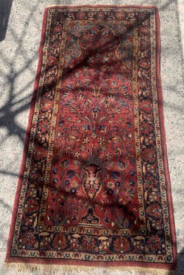 Antique Middle Eastern Sarouk Prayer Rug, 1920s-JZV-1367137