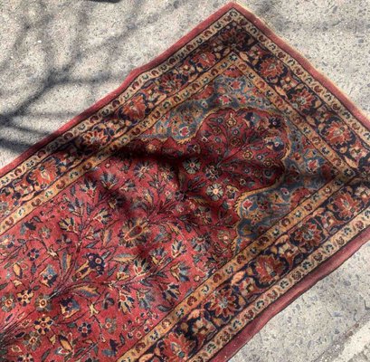 Antique Middle Eastern Sarouk Prayer Rug, 1920s-JZV-1367137