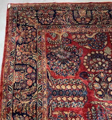 Antique Middle Eastern Sarouk Rug, 1920s-JZV-1215598