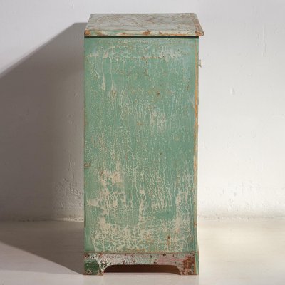 Antique Mint Green Two-Door Dresser, 1920s-ZNJ-1994790