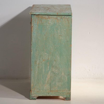 Antique Mint Green Two-Door Dresser, 1920s-ZNJ-1994790