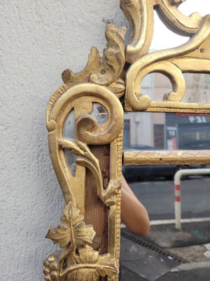 Antique Mirror in Gilded Wood, 1700s-SYQ-1775207