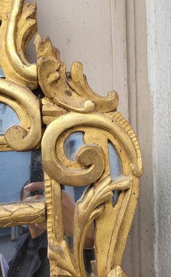 Antique Mirror in Gilded Wood, 1700s-SYQ-1775207