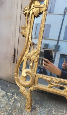 Antique Mirror in Gilded Wood, 1700s-SYQ-1775207