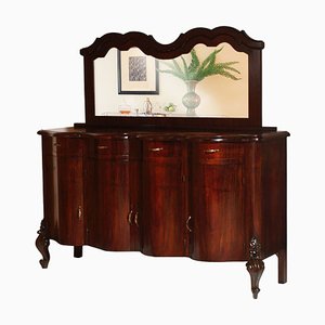 Antique Mirror & Walnut Sideboard from Testolini & Salviati-NJV-750190