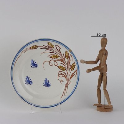 Antique Mondovì Ceramic Plate from Man. Vedova Besio & Figli, 1900s-VMM-2023876