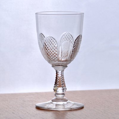 Antique Mouth-Blown Crystal Glasses, 1920, Set of 9-SHG-2027223