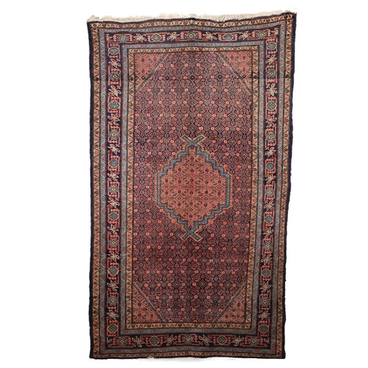 Antique Mud Rug in Wool and Cotton