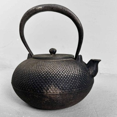 Antique Nanbu Tetsubin Cast Iron Teapot, 1890s-DWL-2024727