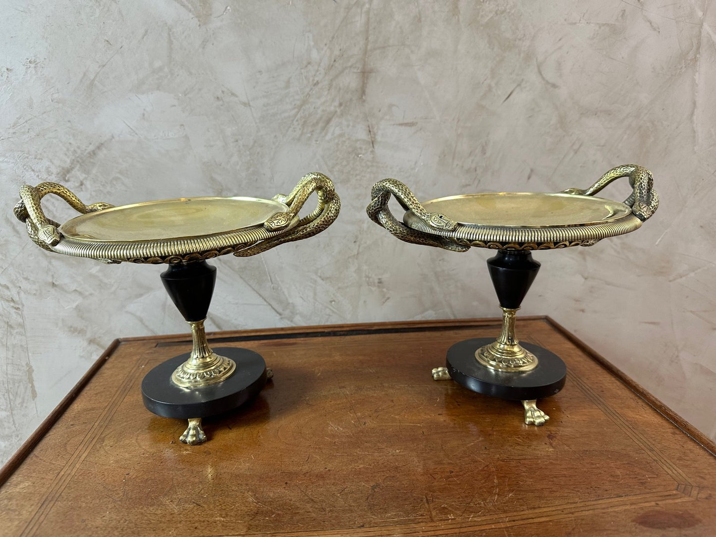 Antique Napoleon III Bronze Cassolettes, 1870, Set of 2