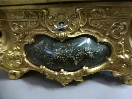 Antique Napoleon III Bronze Jewelry Case-WSV-605457