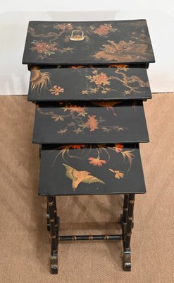 Antique Napoleon III Gigognes Nesting Tables, Set of 4-RVK-1440577