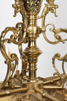 Antique Napoleon III Gilded Bronze Chandelier-WFS-548729