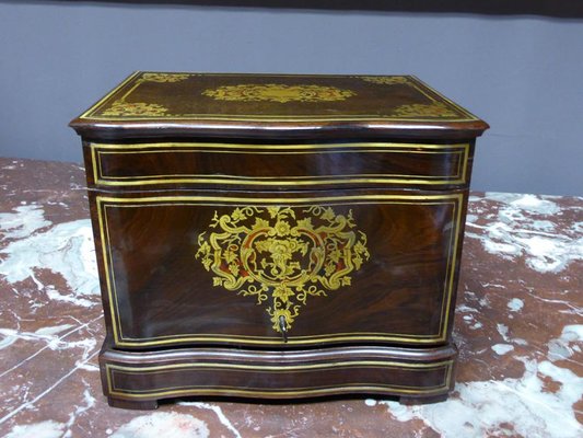 Antique Napoleon III Marquetry Cellar Liquor Set-WSV-605369