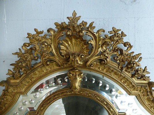 Antique Napoleon III Mirror with Reserves-WSV-605144