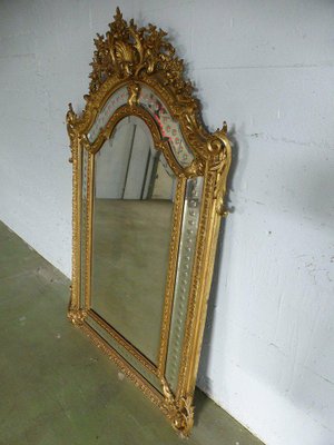 Antique Napoleon III Mirror with Reserves-WSV-605144