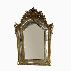 Antique Napoleon III Mirror with Reserves-WSV-605144