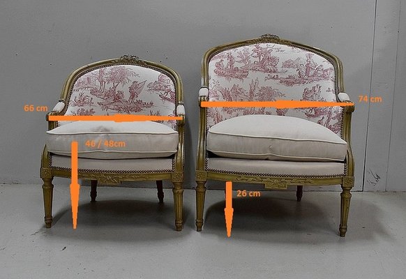 Antique Napoleon III Modular Sofa, Set of 3-RVK-594587